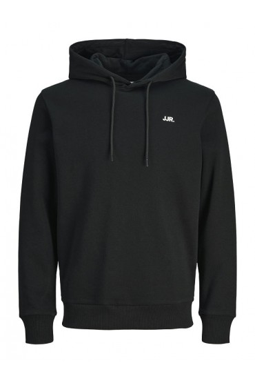 JREBREBEL LOGO SWEAT HOOD NOOS - ΜΑΥΡΟ