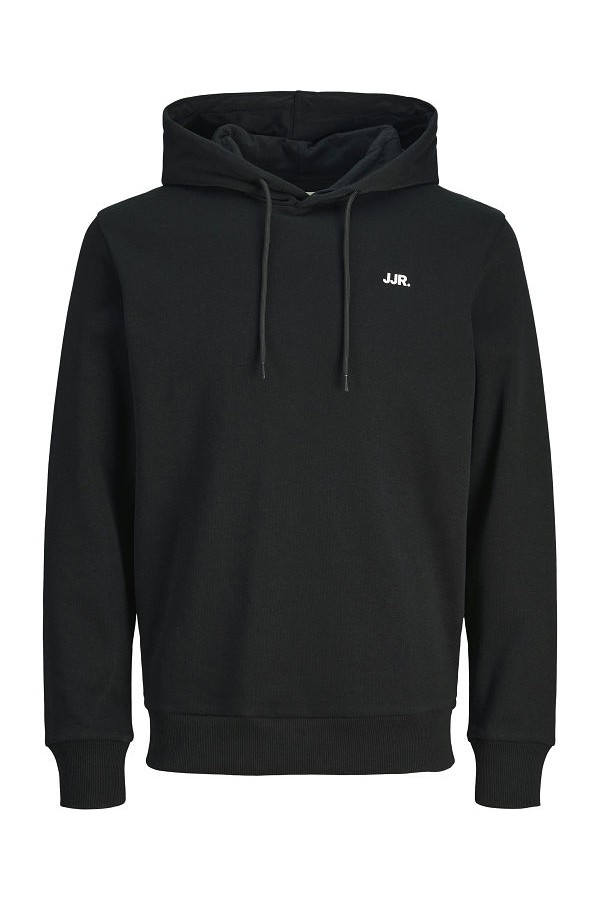 JREBREBEL LOGO SWEAT HOOD NOOS - ΜΑΥΡΟ