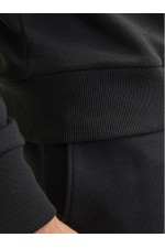 JREBREBEL LOGO SWEAT HOOD NOOS - ΜΑΥΡΟ