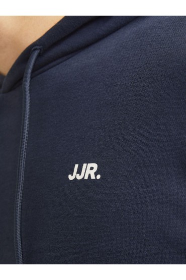 JREBREBEL LOGO SWEAT HOOD NOOS - ΜΠΛΕ