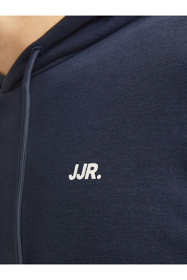 JREBREBEL LOGO SWEAT HOOD NOOS - ΜΠΛΕ