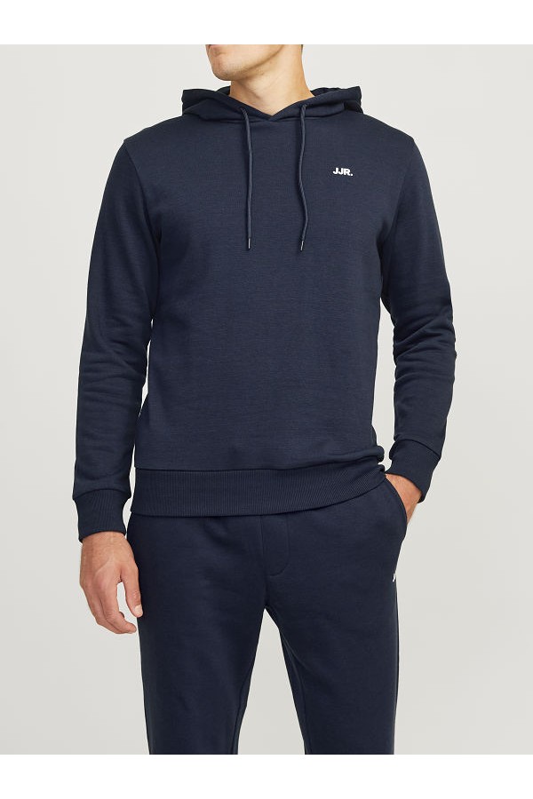 JREBREBEL LOGO SWEAT HOOD NOOS - ΜΠΛΕ