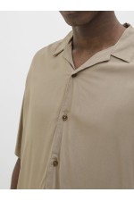 JJEJEFF SOLID RESORT SHIRT S/S SN - ΜΠΕΖ