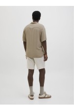 JJEJEFF SOLID RESORT SHIRT S/S SN - ΜΠΕΖ