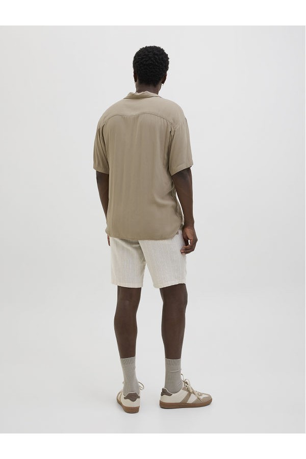 JJEJEFF SOLID RESORT SHIRT S/S SN - ΜΠΕΖ