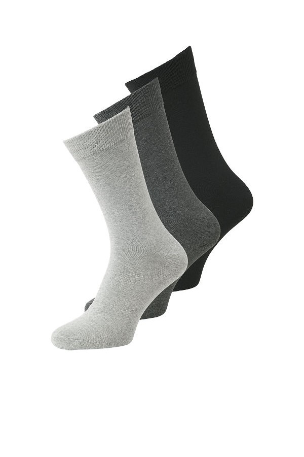 JACORDINARY SOCKS 3 PACK NOOS - ΠΟΛΥΧΡΩΜΟ
