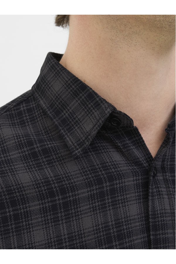 JREBJETT SHIRT LS - ΜΑΥΡΟ