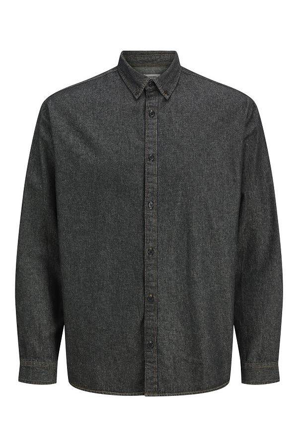 JREBAVAN SHIRT LS - ΜΑΥΡΟ