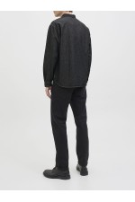 JREBAVAN SHIRT LS - ΜΑΥΡΟ