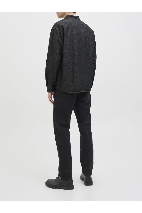 JREBAVAN SHIRT LS - ΜΑΥΡΟ