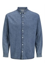 JREBAVAN SHIRT LS - ΜΠΛΕ