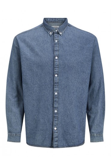 JREBAVAN SHIRT LS - ΜΠΛΕ