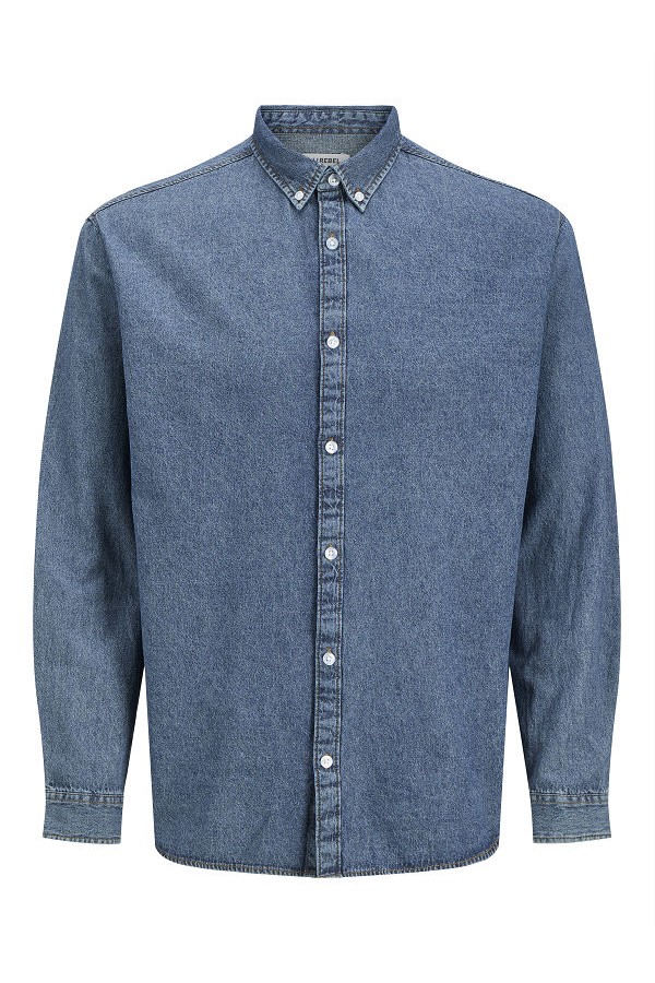 JREBAVAN SHIRT LS - ΜΠΛΕ