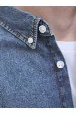 JREBAVAN SHIRT LS - ΜΠΛΕ
