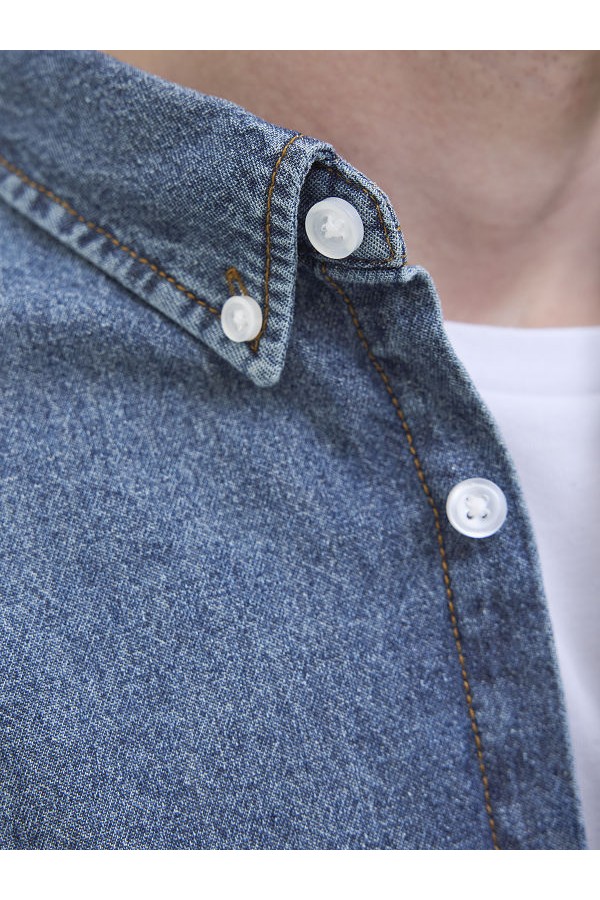 JREBAVAN SHIRT LS - ΜΠΛΕ
