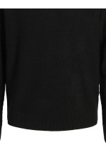 JJROY KNIT CREW NECK AW25 - ΜΑΥΡΟ