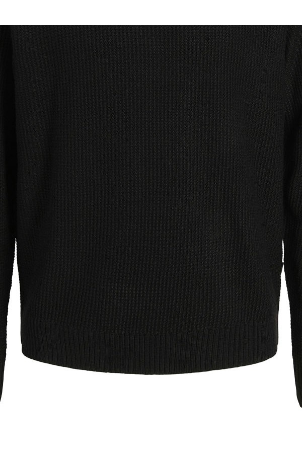 JJROY KNIT CREW NECK AW25 - ΜΑΥΡΟ