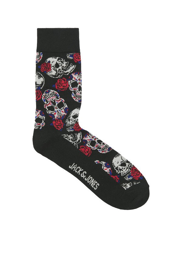 JACMURPHY SKULL SOCKS 3 PACK - ΜΑΥΡΟ