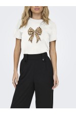 ONLKITA LIFE REG S/S MIX TOP CS JRS EX. - ΛΕΥΚΟ