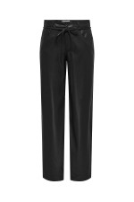 ONLGIANNA-STORY MW FAUX LEA PANT CC PNT - ΜΑΥΡΟ