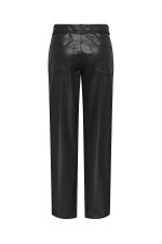 ONLGIANNA-STORY MW FAUX LEA PANT CC PNT - ΜΑΥΡΟ
