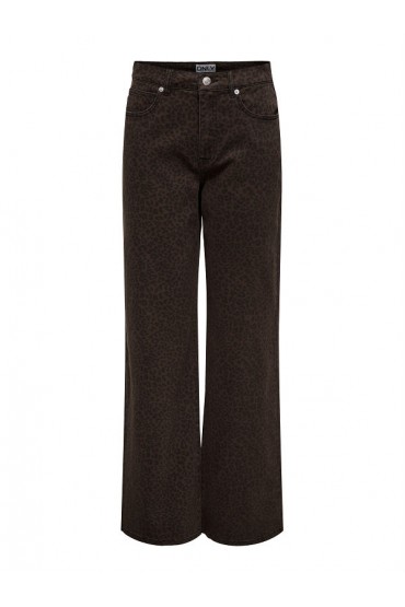 ONLMADISON HW WIDE ANIMAL PANT CC - ΚΑΦΕ