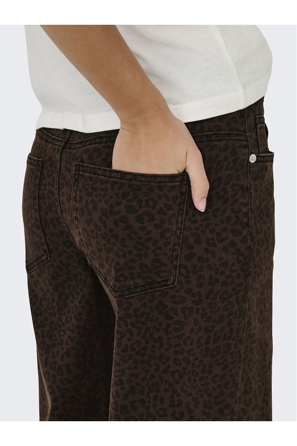 ONLMADISON HW WIDE ANIMAL PANT CC - ΚΑΦΕ
