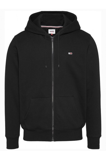 TJM REG S FLAG ZIP THRU - ΜΑΥΡΟ
