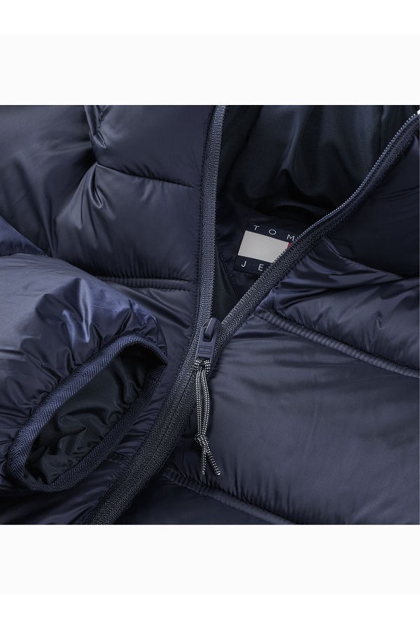 TJM HOODED LOGO PUFFER EXT - ΜΠΛΕ