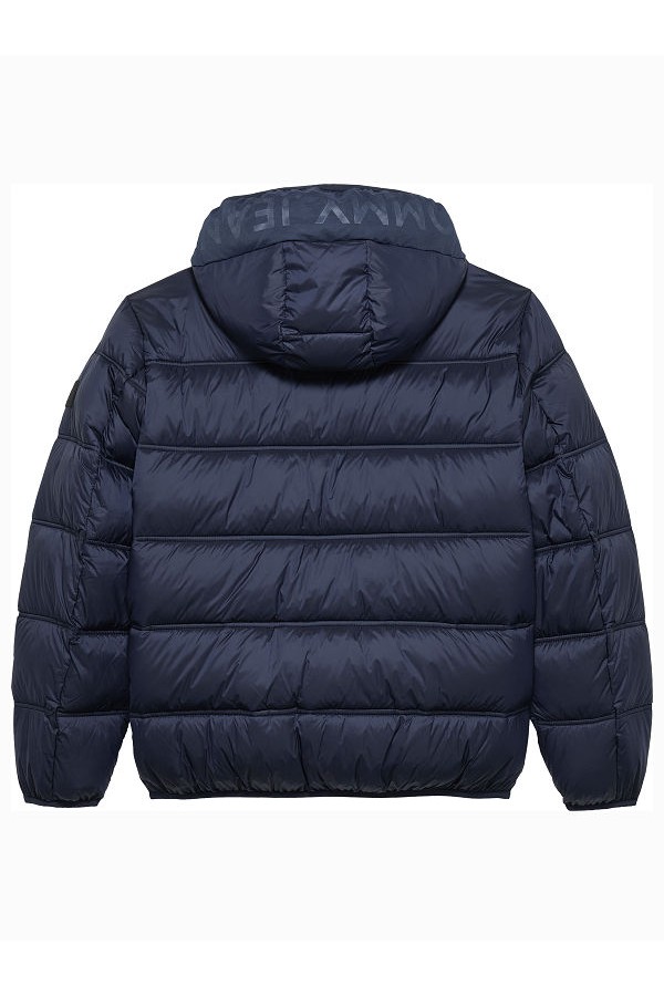 TJM HOODED LOGO PUFFER EXT - ΜΠΛΕ