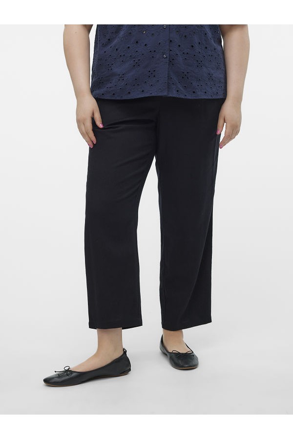 VMCJESMILO ANKLE PANTS WVN NOOS CUR - ΜΑΥΡΟ