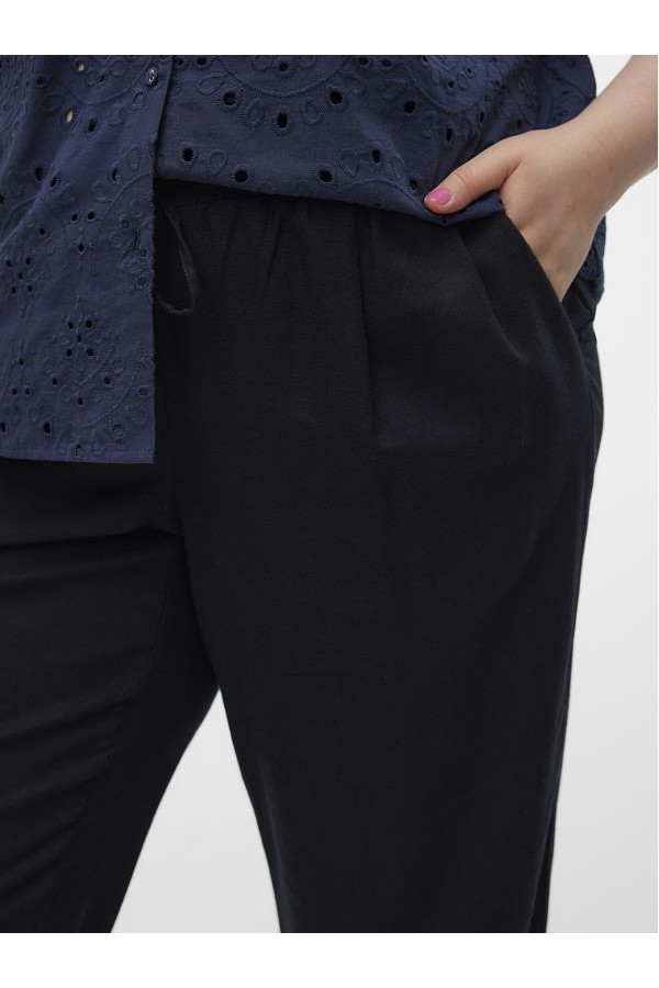 VMCJESMILO ANKLE PANTS WVN NOOS CUR - ΜΑΥΡΟ
