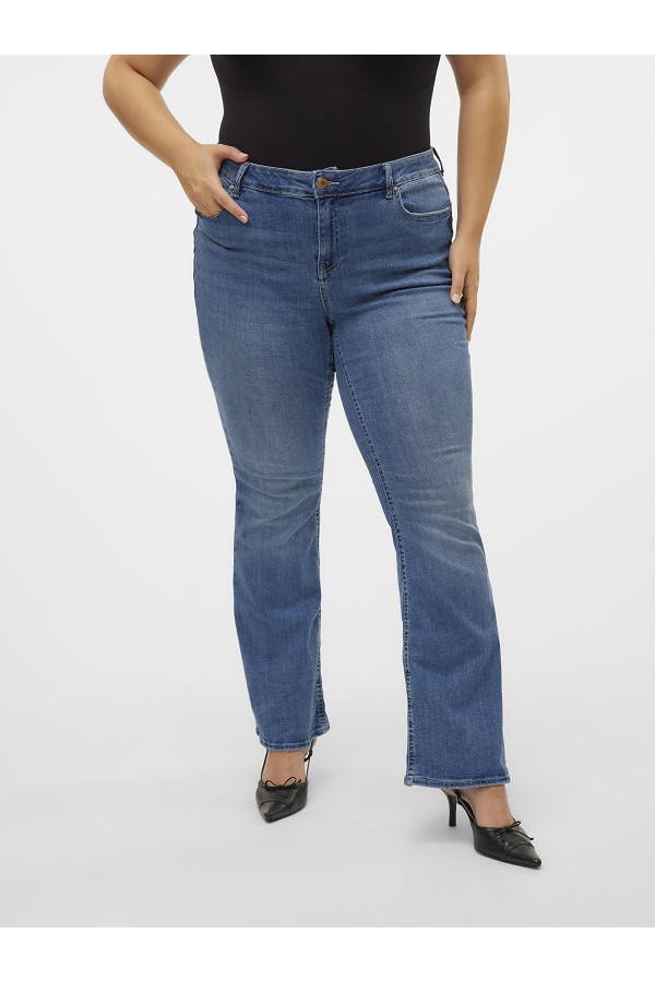 VMCFLASH MR FLARED JEANS LI347 CUR NOOS - ΜΠΛΕ