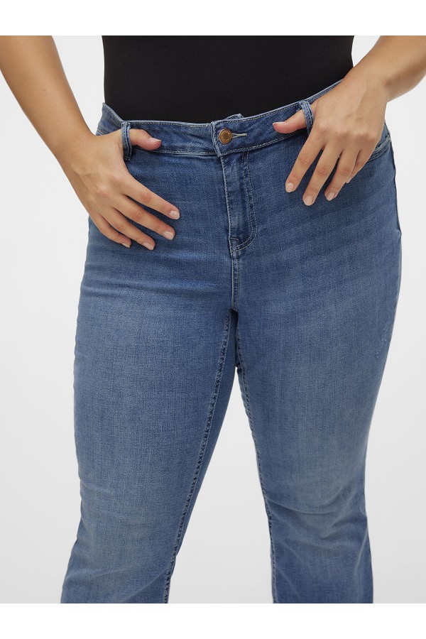 VMCFLASH MR FLARED JEANS LI347 CUR NOOS - ΜΠΛΕ