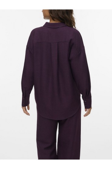 VMMELANEY QUEENY LS SHIRT WVN NOOS - ΜΠΟΡΝΤΩ