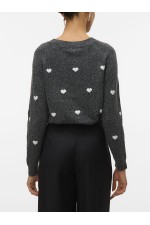 VMDOFFY INTARSIA LS O-NCK PULLOV GA NOOS - ΓΚΡΙ