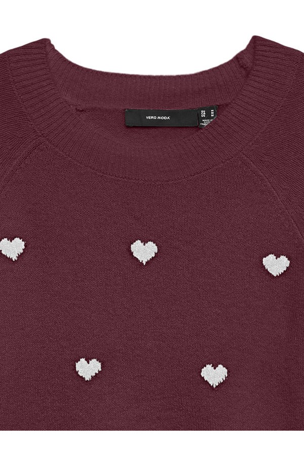 VMDOFFY INTARSIA LS O-NCK PULLOV GA NOOS - ΚΟΚΚΙΝΟ