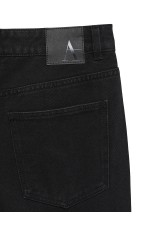 AWEVELINE HR BARREL ANK DNM  JEANS SI109 - ΜΑΥΡΟ