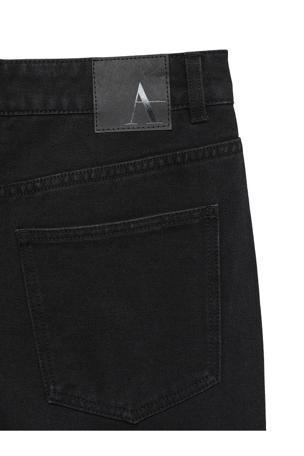 AWEVELINE HR BARREL ANK DNM  JEANS SI109 - ΜΑΥΡΟ