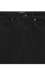 AWEVELINE HR BARREL ANK DNM  JEANS SI109 - ΜΑΥΡΟ
