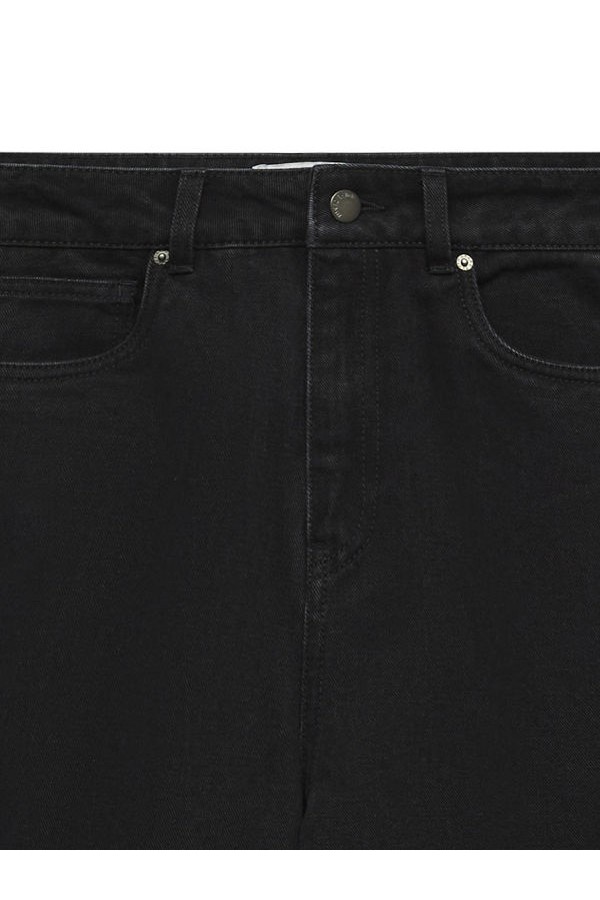 AWEVELINE HR BARREL ANK DNM  JEANS SI109 - ΜΑΥΡΟ
