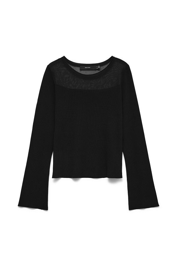VMCRICKET LS O-NECK PULLOVER - ΜΑΥΡΟ