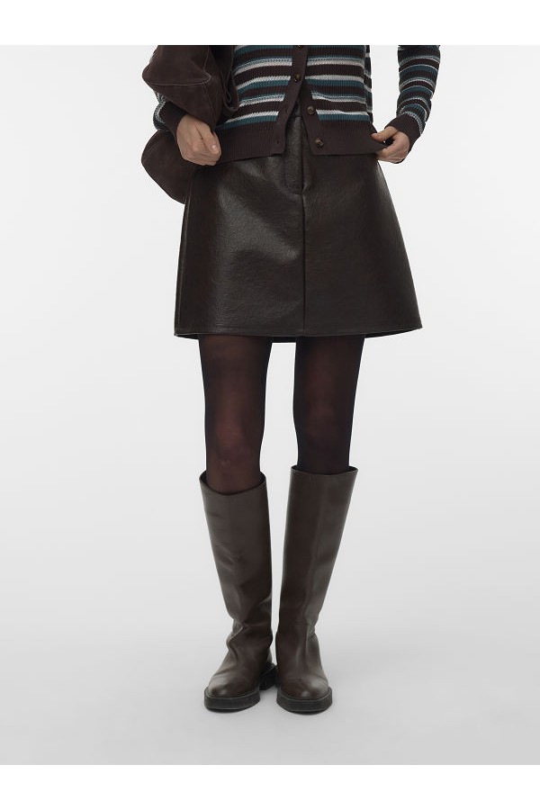 VMBRIDGET HW SHORT SKIRT JRS - ΚΑΦΕ