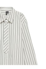 VMANYA LS LOOSE TIE SHIRT WVN - ΛΕΥΚΟ
