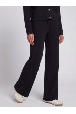JREBWCARA KNIT PANTS - ΜΑΥΡΟ