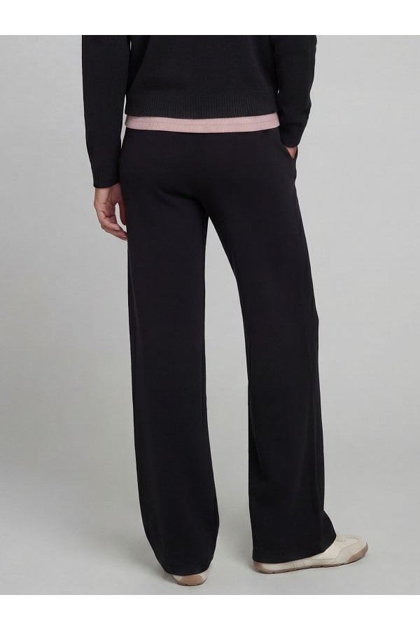 JREBWCARA KNIT PANTS - ΜΑΥΡΟ