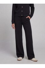 JREBWCARA KNIT PANTS - ΜΑΥΡΟ