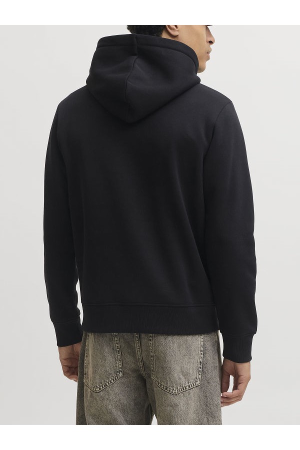 JJCLEVELAND SWEAT HOOD SN - ΜΑΥΡΟ
