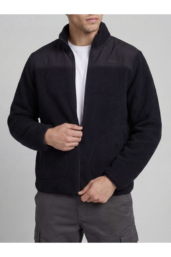 JREBHIKE TEDDY JACKET - ΜΑΥΡΟ