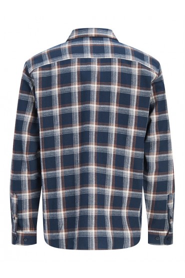 JREBLANE CHECK SHIRT LS - ΜΠΛΕ